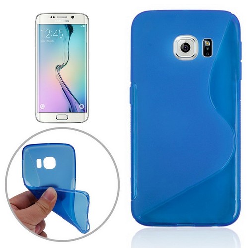 Handyh�lle TPU Case f�r Handy Samsung Galaxy S6 Edge SM-G925 Blau