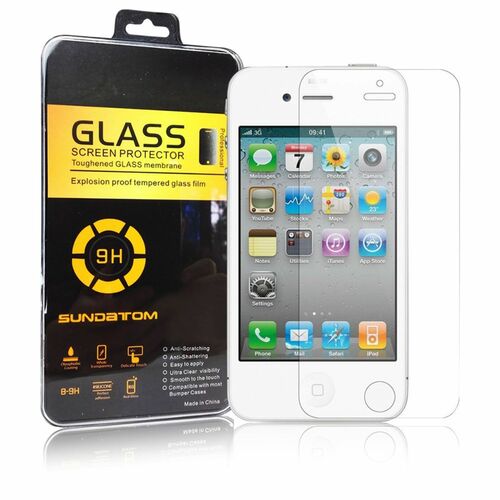 Apple iPhone 4 / 4s Displayschutzfolie 9H Verbundglas Panzer Schutz Glas Tempered Glas