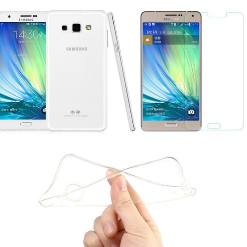 Samsung Galaxy A8 Case Handy H�lle Schutz Tasche Ultra D�nn nur 0,3 mm Case Cover Schutzh�lle Schale + Panzer Glas Echtglas Display Schutz
