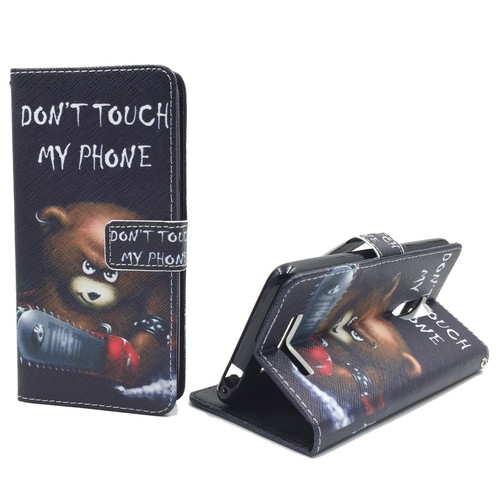 Handyh�lle Tasche f�r Handy Xiaomi Redmi Note 3 Schriftzug B�r mit Kettens�ge