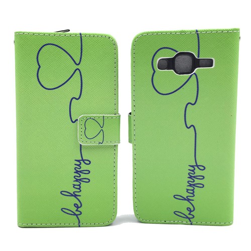 Handyh�lle Tasche f�r Handy Samsung Galaxy J5 Be Happy Gr�n