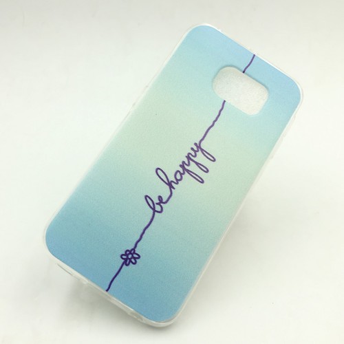 Handyh�lle Schutzh�lle f�r Samsung Galaxy S6 Edge Case Cover Bumper Etuis Silikon Blau