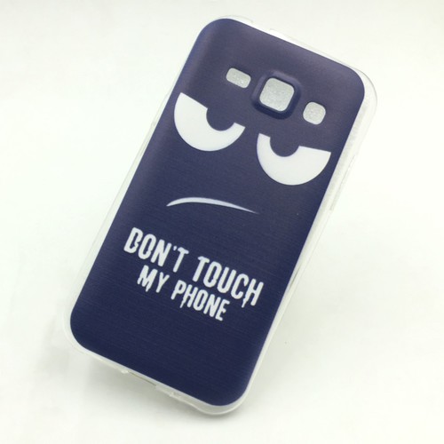 Handyh�lle Schutzh�lle f�r Samsung Galaxy J1 (2015) Case Cover Bumper Etuis Silikon Blau