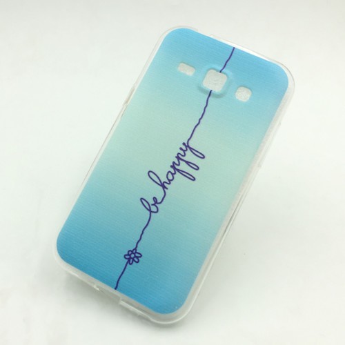 Handyh�lle Schutzh�lle f�r Samsung Galaxy J1 (2015) Case Cover Bumper Etuis Silikon Blau