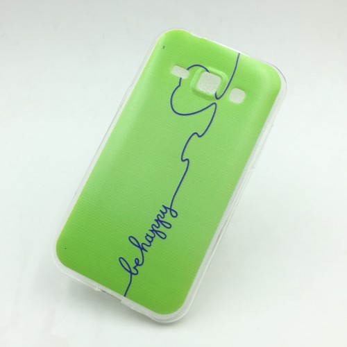 Handyh�lle Schutzh�lle f�r Samsung Galaxy J1 (2015) Case Cover Bumper Etuis Silikon Gr�n