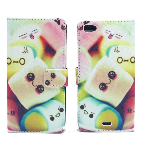 Handyh�lle Tasche f�r Handy Wiko Highway Pure  Schriftzug Marshmallows