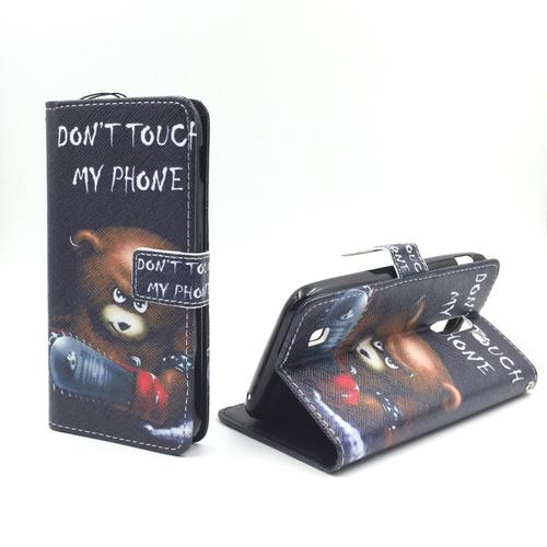 Handyh�lle Tasche f�r Handy Lenovo ZUK Z1 Schriftzug B�r mit Kettens�ge