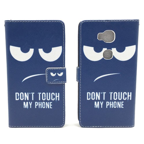 Dont Touch My Phone Handyh�lle Huawei Honor 5X Klapph�lle Wallet Case