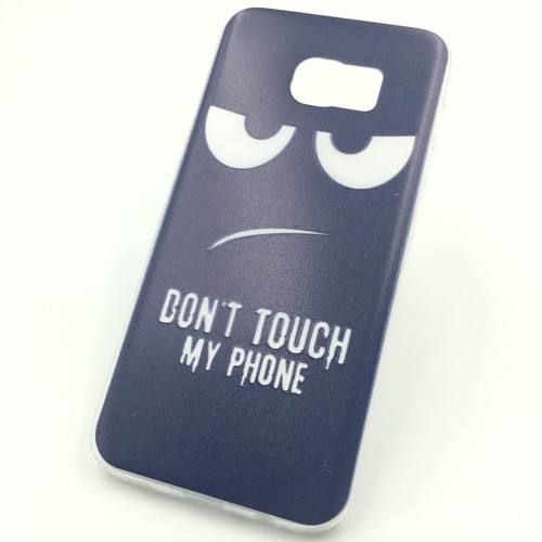 Handyh�lle Schutzh�lle f�r Samsung Galaxy S7 Edge Case Cover Bumper Etuis Silikon Blau