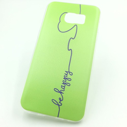 Handyh�lle Schutzh�lle f�r Samsung Galaxy S7 Edge Case Cover Bumper Etuis Silikon Gr�n