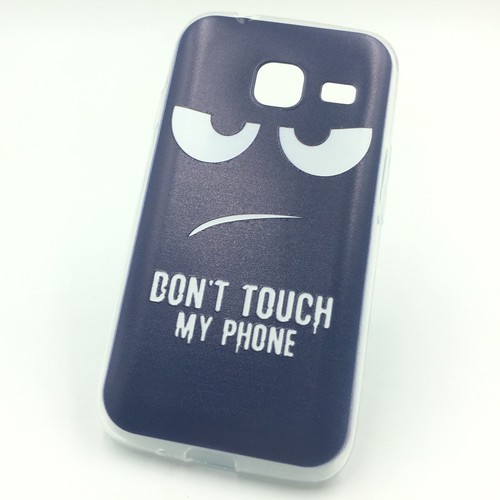 Handyhlle Schutzhlle fr Samsung Galaxy J1 Mini Case Cover Bumper Etuis Silikon Blau