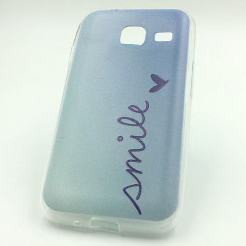 Handyh�lle Schutzh�lle f�r Samsung Galaxy J1 Mini Case Cover Bumper Etuis Silikon Blau