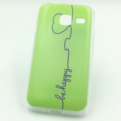 Handyh�lle Schutzh�lle f�r Samsung Galaxy J1 Mini Case Cover Bumper Etuis Silikon Gr�n