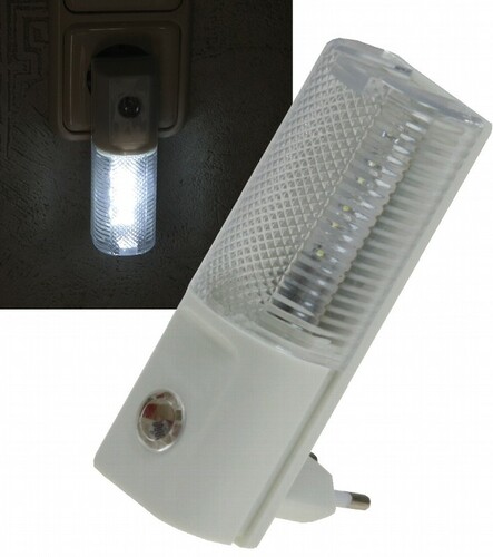 LED Nachtlicht mit Tag/Nacht-Sensor 230V, warmwei�e LEDs, nur 1W