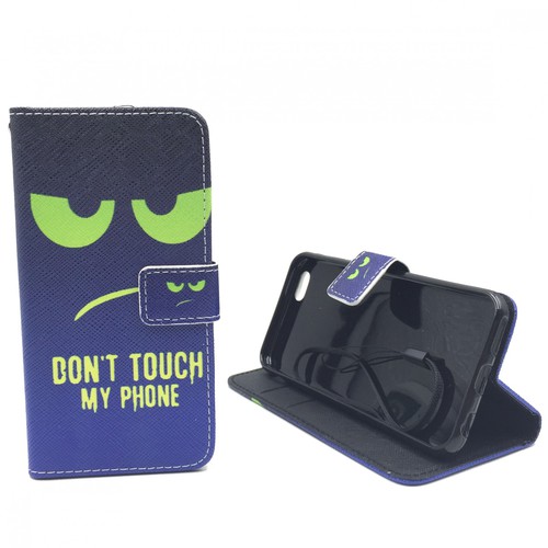 Handyh�lle Tasche f�r Handy Apple iPhone 6 / 6s Dont Touch My Phone Gr�n