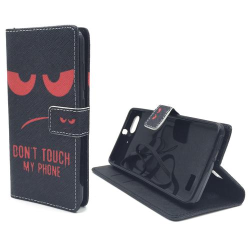 Dont Touch My Phone Handyh�lle Huawei G Play Mini Klapph�lle Wallet Case