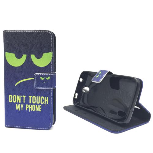 Dont Touch My Phone Handyh�lle Huawei Y625 Klapph�lle Wallet Case