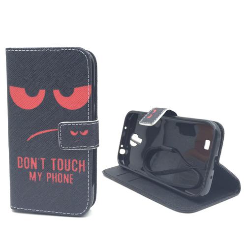 Handyh�lle Tasche f�r Handy Samsung Galaxy S4 Dont Touch My Phone Rot
