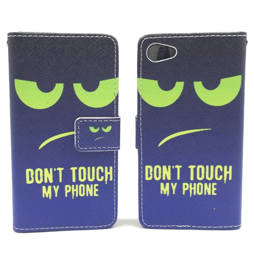 Handyh�lle Tasche f�r Handy Sony Xperia Z5 Compact Dont Touch My Phone Gr�n