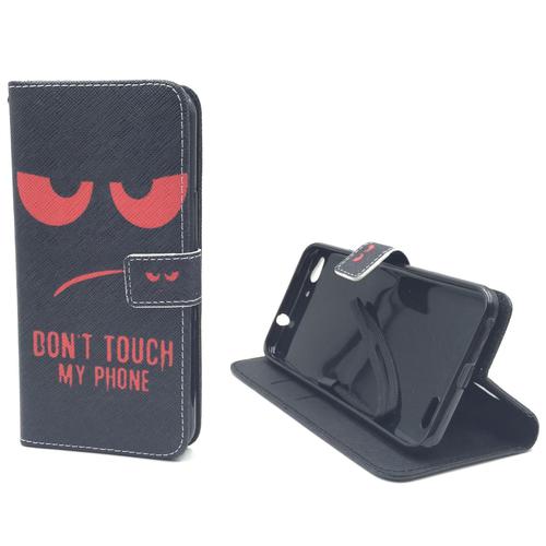 Handyh�lle Tasche f�r Handy Vodafone Smart Ultra 6 Dont Touch My Phone Rot