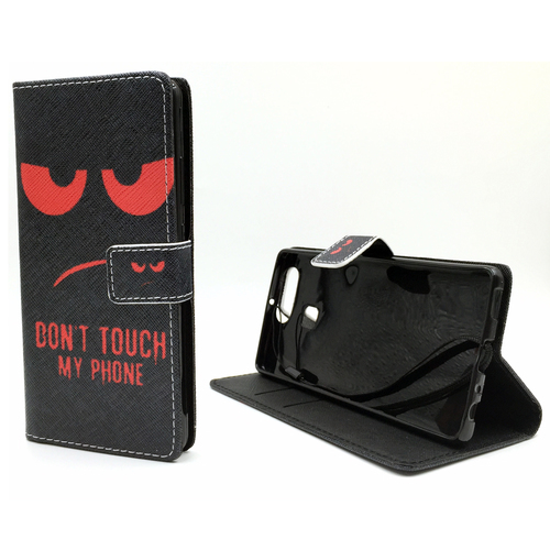 Dont Touch My Phone Handyh�lle Huawei P9 Klapph�lle Wallet Case