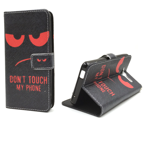 Handyh�lle Tasche f�r Handy ZTE Blade L3 Dont Touch Rot