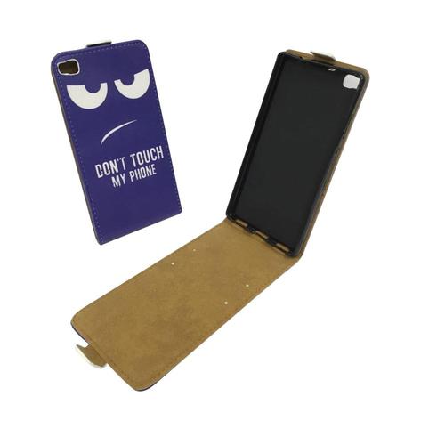Dont Touch My Phone Handyh�lle Huawei P8 Klapph�lle Flip Case