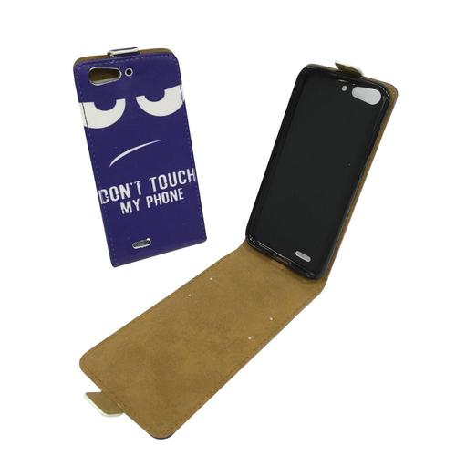 Handyh�lle Tasche f�r Handy ZTE Blade V6 Dont Touch my Phone