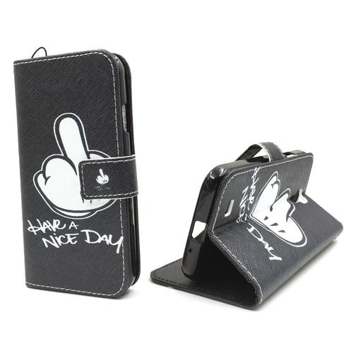 Handyh�lle Tasche f�r Handy Samsung Galaxy S4 Mittelfinger