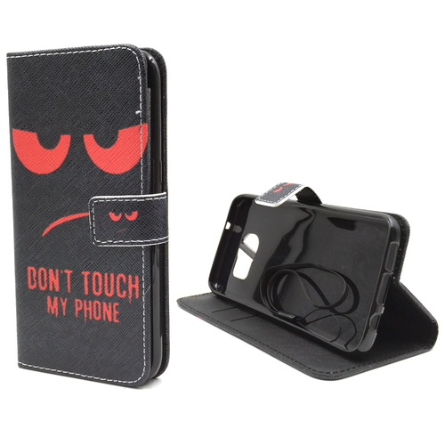 Handyh�lle Tasche f�r Handy Samsung Galaxy S7 Edge Dont Touch Rot