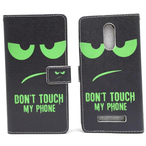 Handyh�lle Tasche f�r Handy Xiaomi Redmi Note 3 Dont Touch Gr�n