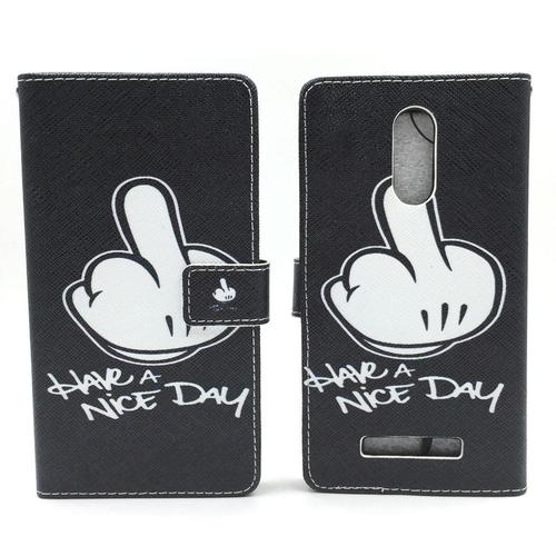 Handyh�lle Tasche f�r Handy Xiaomi Redmi Note 3 Mittelfinger