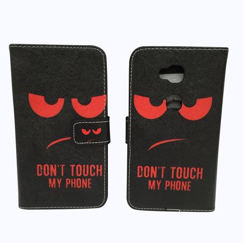 Dont Touch My Phone Handyh�lle Huawei Honor 5X Klapph�lle Wallet Case