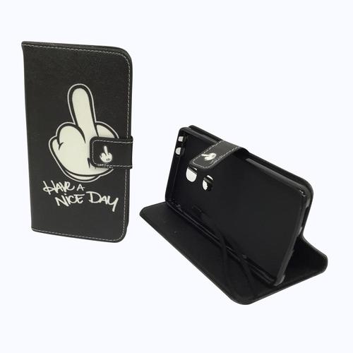 Handyh�lle Tasche f�r Handy Huawei Honor 5X Mittelfinger