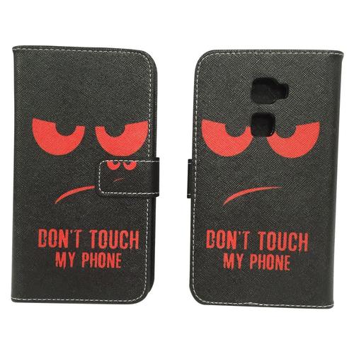 Dont Touch My Phone Handyh�lle Huawei Mate S Klapph�lle Wallet Case