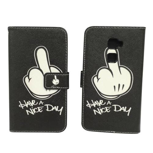 Handyh�lle Tasche f�r Handy Huawei Mate S Mittelfinger