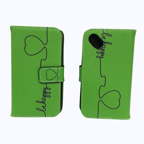 Handyh�lle Tasche f�r Handy Wiko Sunny Be Happy Gr�n