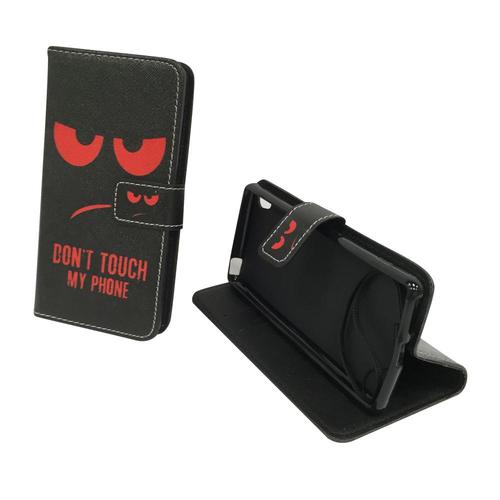 Handyh�lle Tasche f�r Handy Sony Xperia XA Dont Touch My Phone Rot
