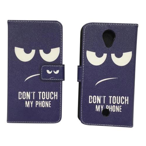 Handyh�lle Tasche f�r Handy Wiko U Feel Dont Touch my Phone