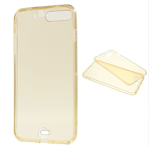 Crystal Case H�lle f�r Apple iPhone 7 Plus Gold Rahmen Full Body