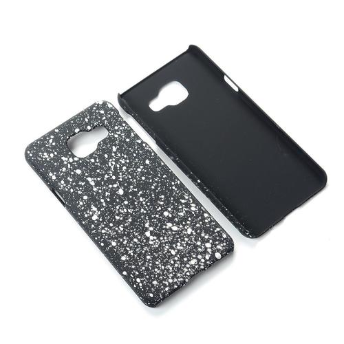 Handy H�lle Schutz Case Bumper Schale f�r Samsung Galaxy A3 2016 3D Sterne Wei�