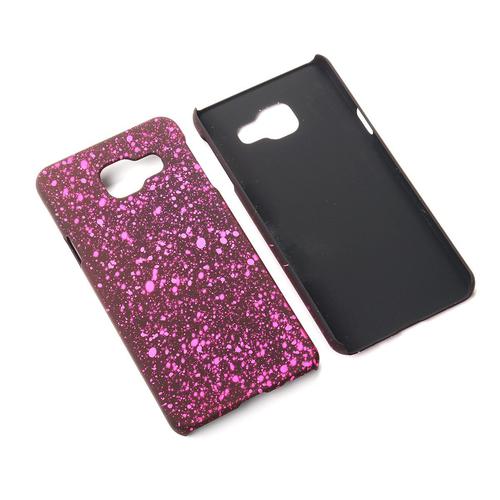 Handy H�lle Schutz Case Bumper Schale f�r Samsung Galaxy A3 2016 3D Sterne Pink