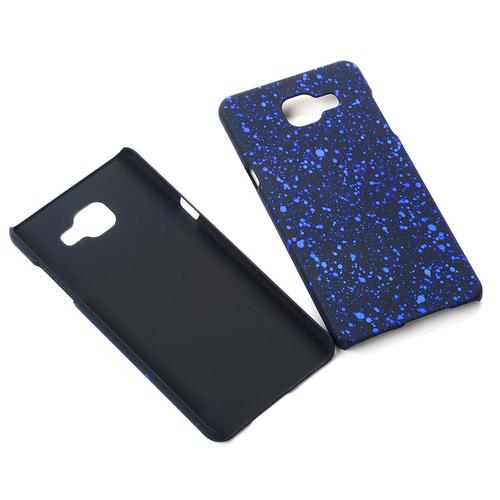Handy H�lle Schutz Case Bumper Schale f�r Samsung Galaxy A5 2016 3D Sterne Blau