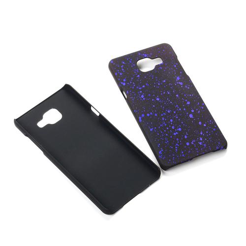 Handy H�lle Schutz Case Bumper Schale f�r Samsung Galaxy A5 2016 3D Sterne Lila