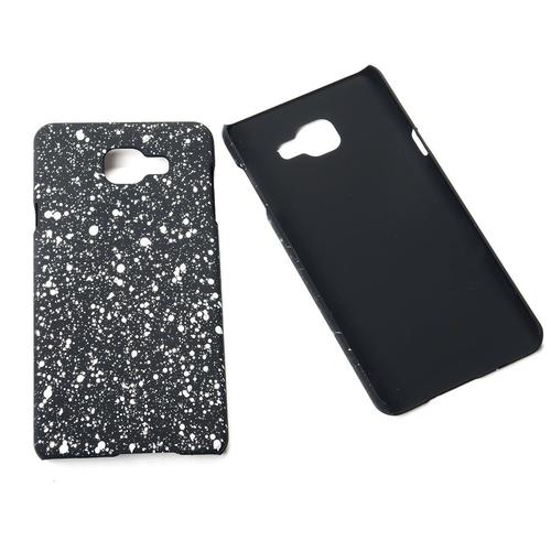 Handy H�lle Schutz Case Bumper Schale f�r Samsung Galaxy A7 2016 3D Sterne Wei�