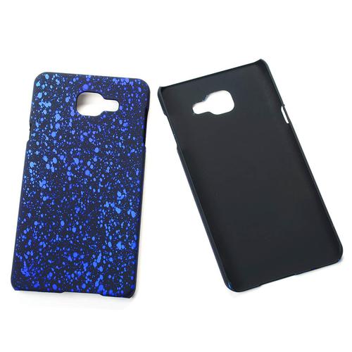 Handy H�lle Schutz Case Bumper Schale f�r Samsung Galaxy A7 2016 3D Sterne Blau