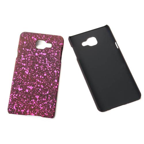 Handy H�lle Schutz Case Bumper Schale f�r Samsung Galaxy A7 2016 3D Sterne Pink
