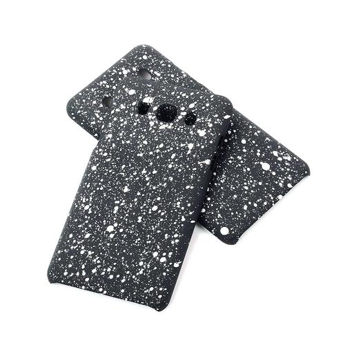 Handy H�lle Schutz Case Bumper Schale f�r Samsung Galaxy J5 2016 3D Sterne Wei�