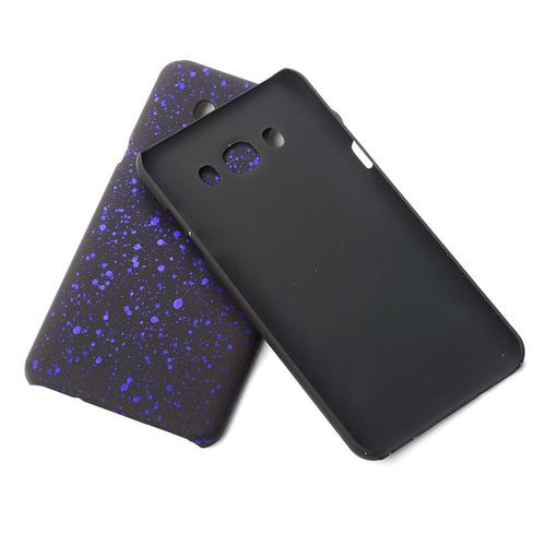 Handy H�lle Schutz Case Bumper Schale f�r Samsung Galaxy J7 2016 3D Sterne Lila