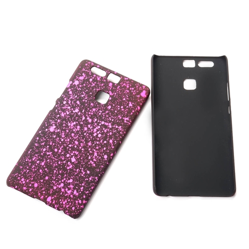 Handy H�lle Schutz Case Bumper Schale f�r Huawei P9 3D Sterne Pink